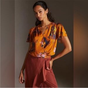 TINY Anthropologie Tiny Venus Knit Wrap Top Size XL